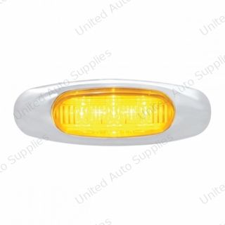 3 LED Light (Clearance/Marker) - Amber LED/Amber Lens