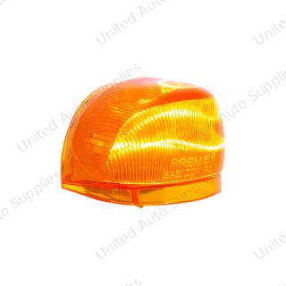 5 LED Dual Function Guide 682-C Headlight Turn Signal Light - Amber LED/Amber Lens