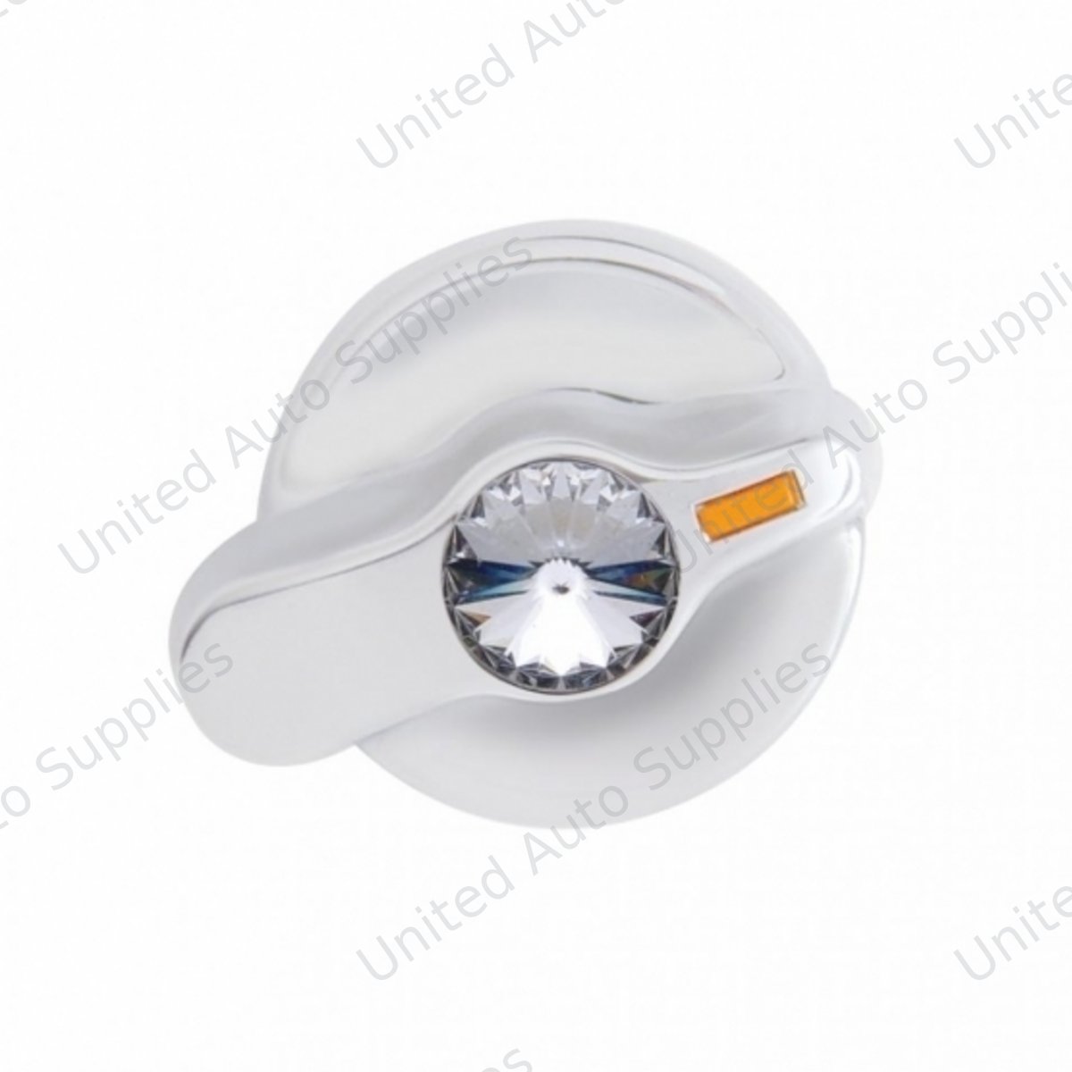 Signature Series A/C Control Knob With Color Crystal For International Trucks - Clear Crystal