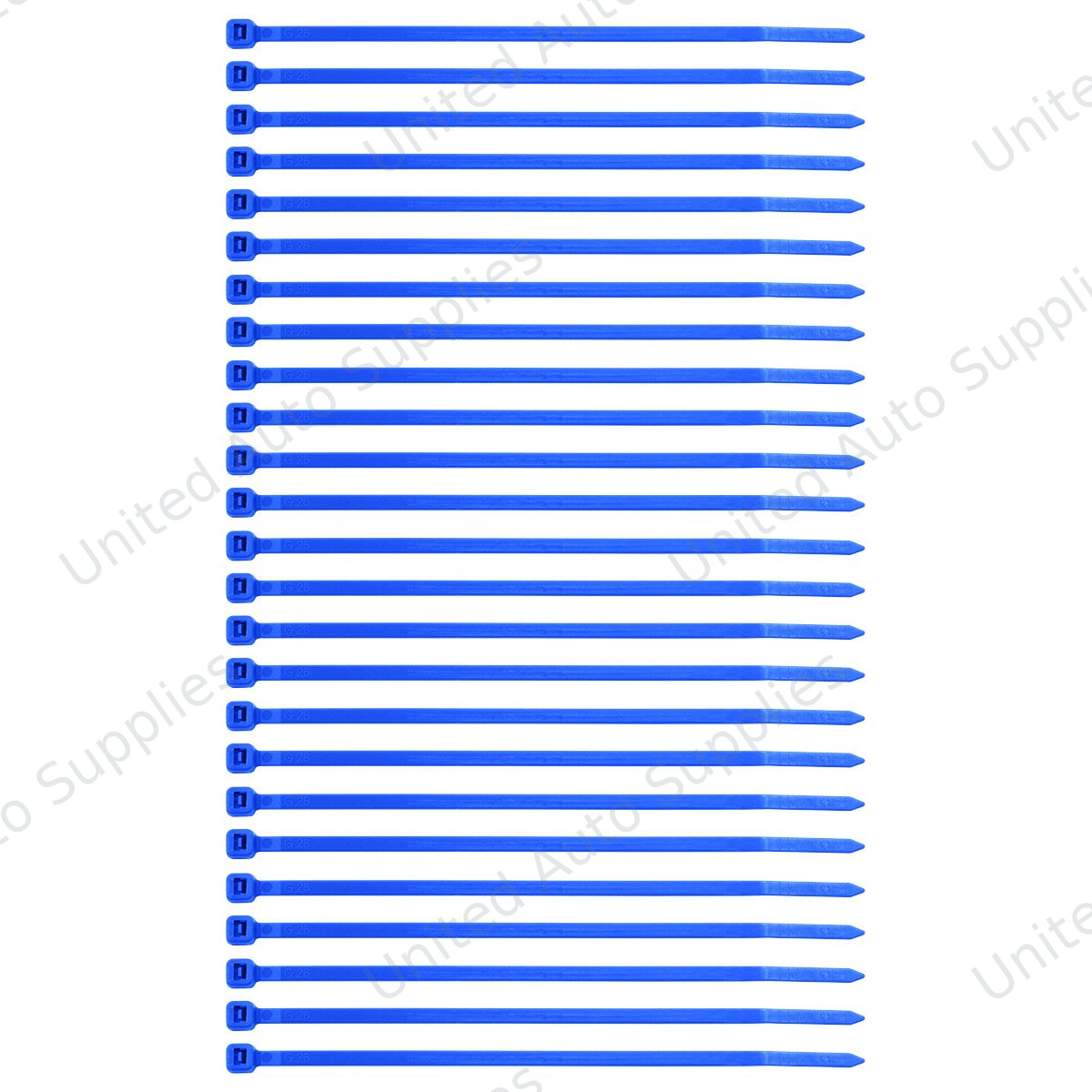 5.5" Blue Nylon Cable Zip Ties 40 Lbs (25-Pack)