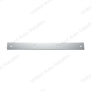 2" X 20" Chrome Top Mud Flap Plain Plate - Bolt Thru