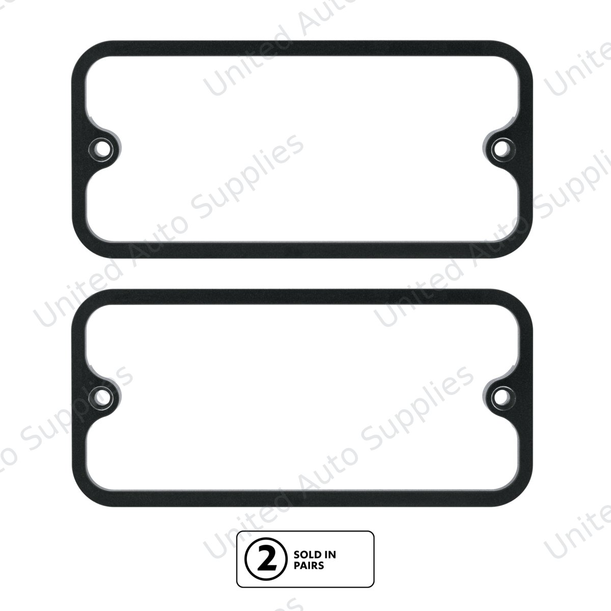 Billet Standard Side Marker Bezel For 1968-1972 Chevrolet & GMC Trucks-Black Anodized(Pair)