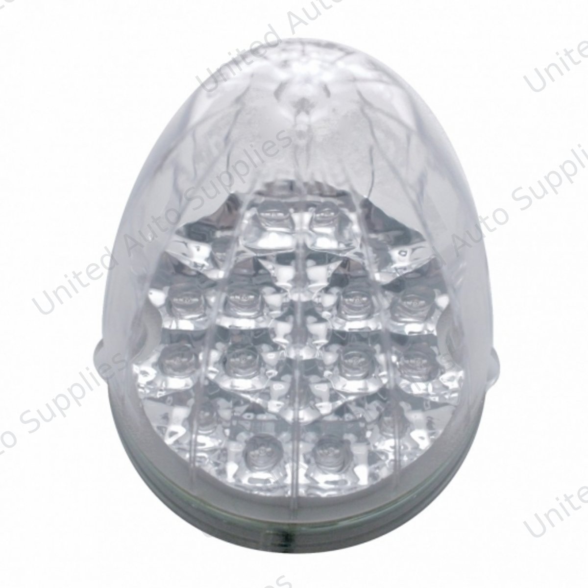 19 LED Reflector Grakon 1000 Style Cab Light - Amber LED/Clear Lens