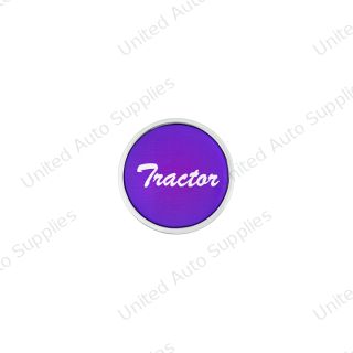 "Tractor" Long Air Valve Knob - Purple Glossy Sticker