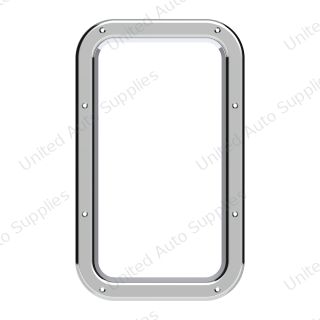 Chrome Interior View Window Trim For Kenworth W900L (1990-2005) And T800 (1986-2005)