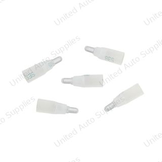 22-14 AWG CS Closed-End Heat Shrink Connector - Clear w/ Blue Dash (5-Pack)