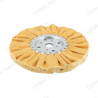 8" Yellow Treated Airway Buff - 3/4" Arbor