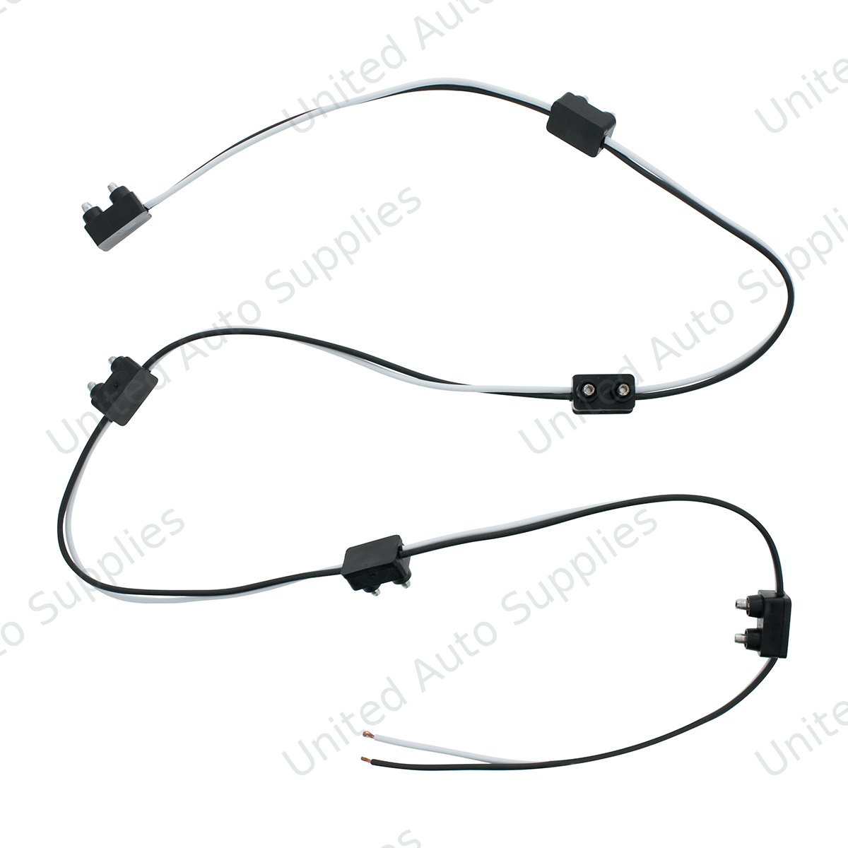 2-Prong Plug Wiring Harness With 6" Lead Between Plugs - 6 Plugs