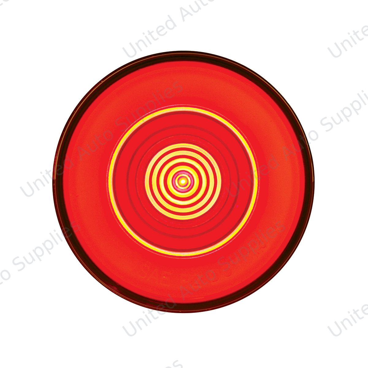 GloLight 9 LED 2.5" Round Clearance/Marker Light - Red LED/Red Lens (Card)