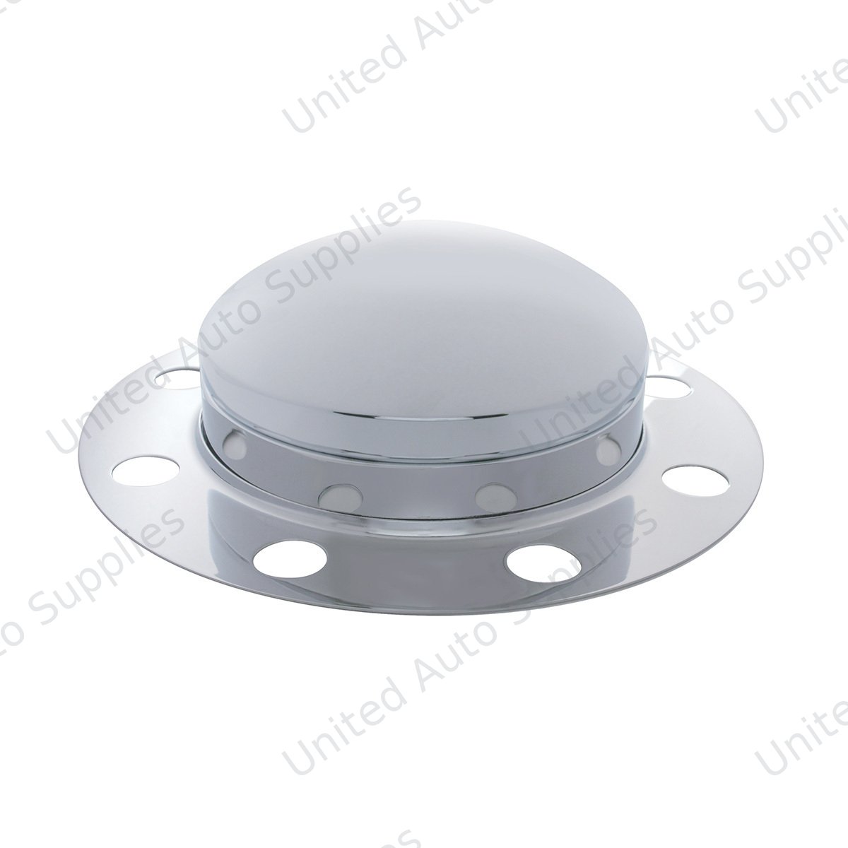 Chrome Dome Front Axle Cover 3PC Kit For Steel/Aluminum Wheel