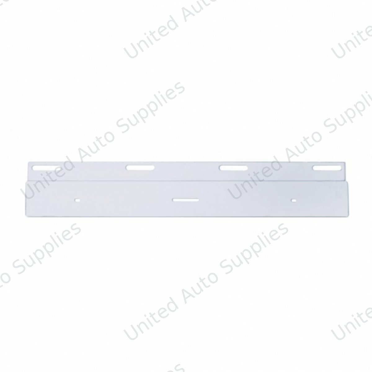 Stainless Top Mud Flap Plate - 17" Light Bar Cutout (Each)