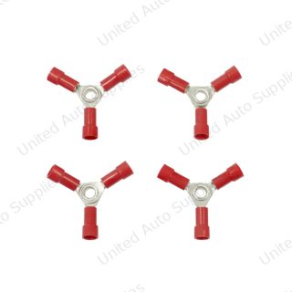 22-18 AWG 3-Way (Y) Vinyl Connector (4-Pack)