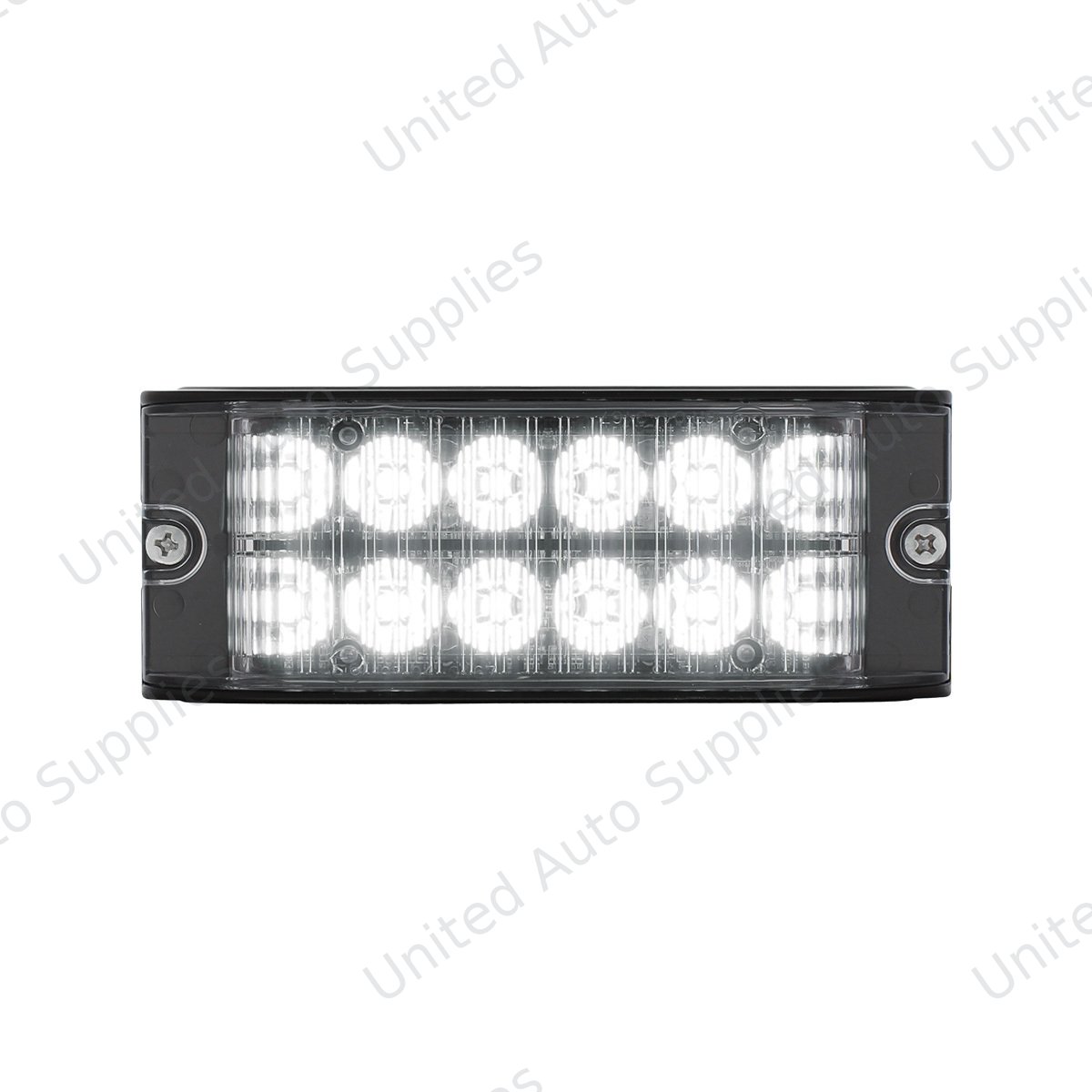 12 High Power LED Low Profile Warning Lighthead - White LED