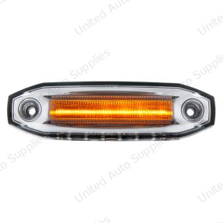 6 Amber LED Light (Clearance/Marker) With 6 White LED Side Ditch Light