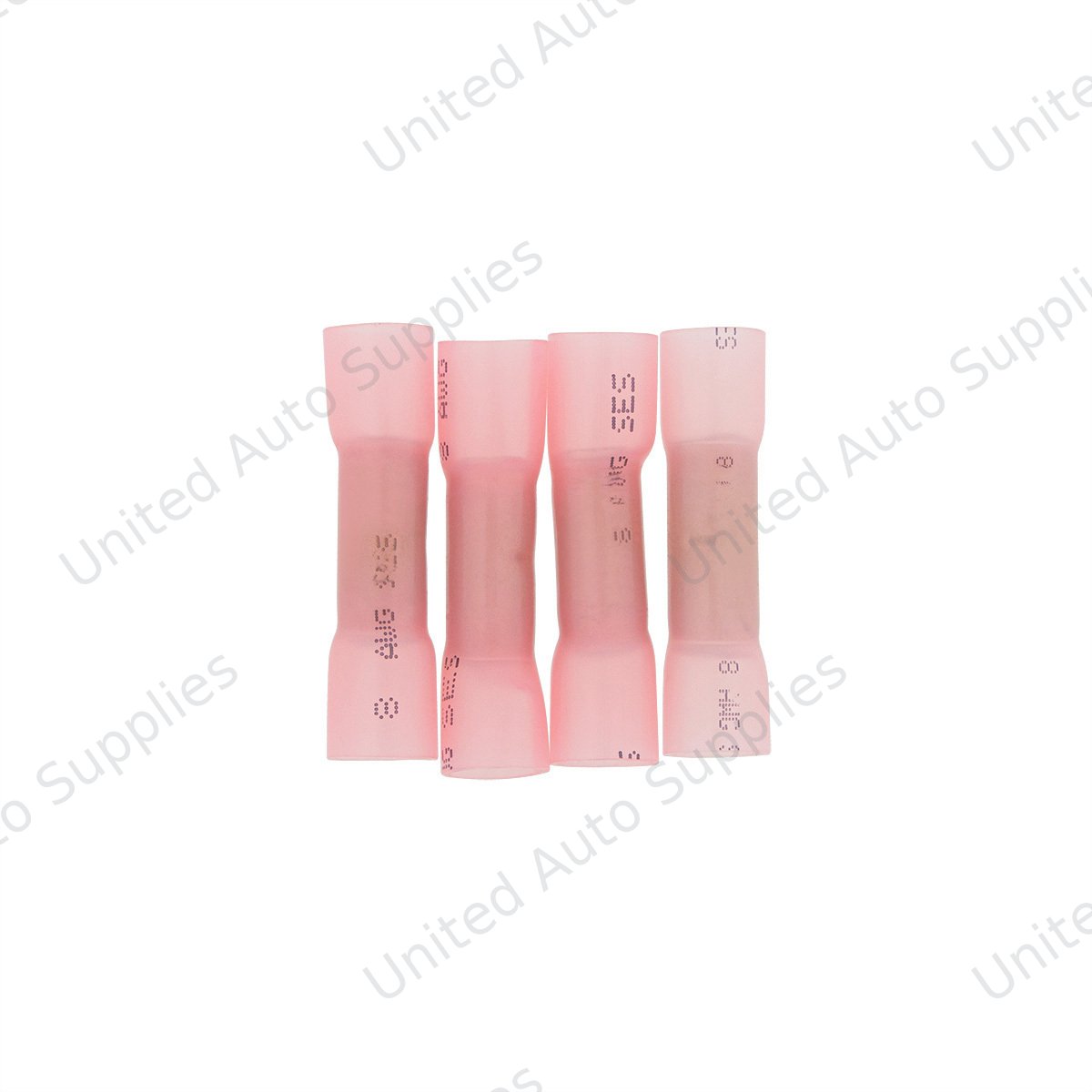 8 AWG CS Heat Shrink Butt Connector - Pink (4-Pack)