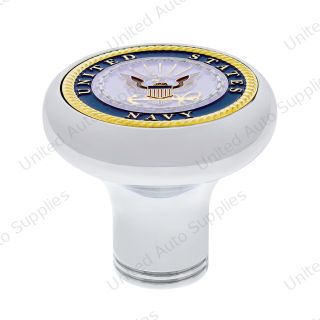 Deluxe Military Medallion Air Valve Knobs - Navy