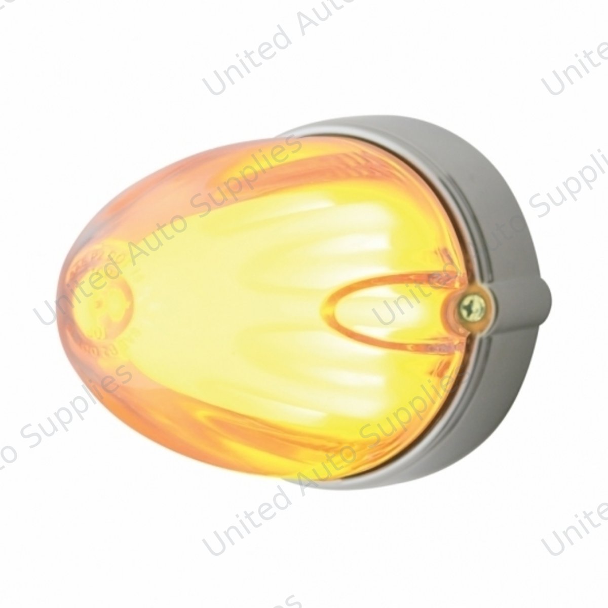 9 LED Dual Function GloLight Watermelon Grakon 1000 Flush Mount Kit - Amber LED/Clear Lens