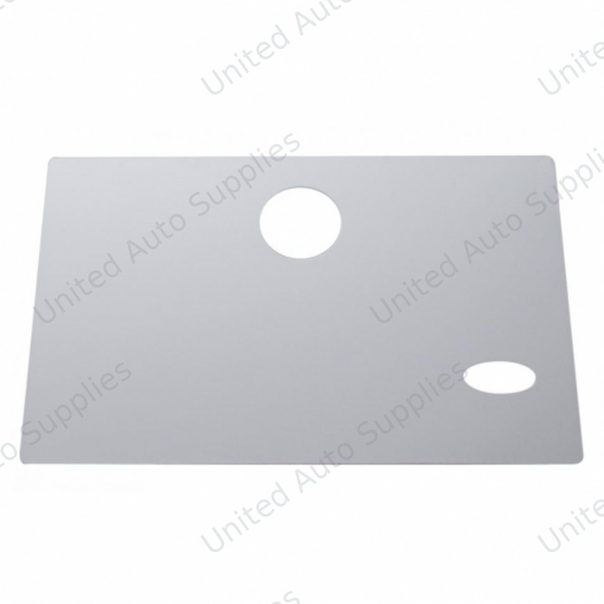 Stainless Glove Box Cover With Oval Cutout For Early Peterbilt