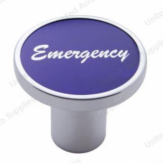 "Emergency" Air Valve Knob - Purple Aluminum Sticker