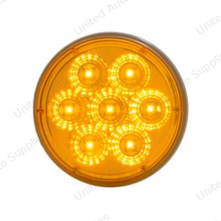 7 LED 4" Reflector Turn Signal Light - Amber LED/Amber Lens