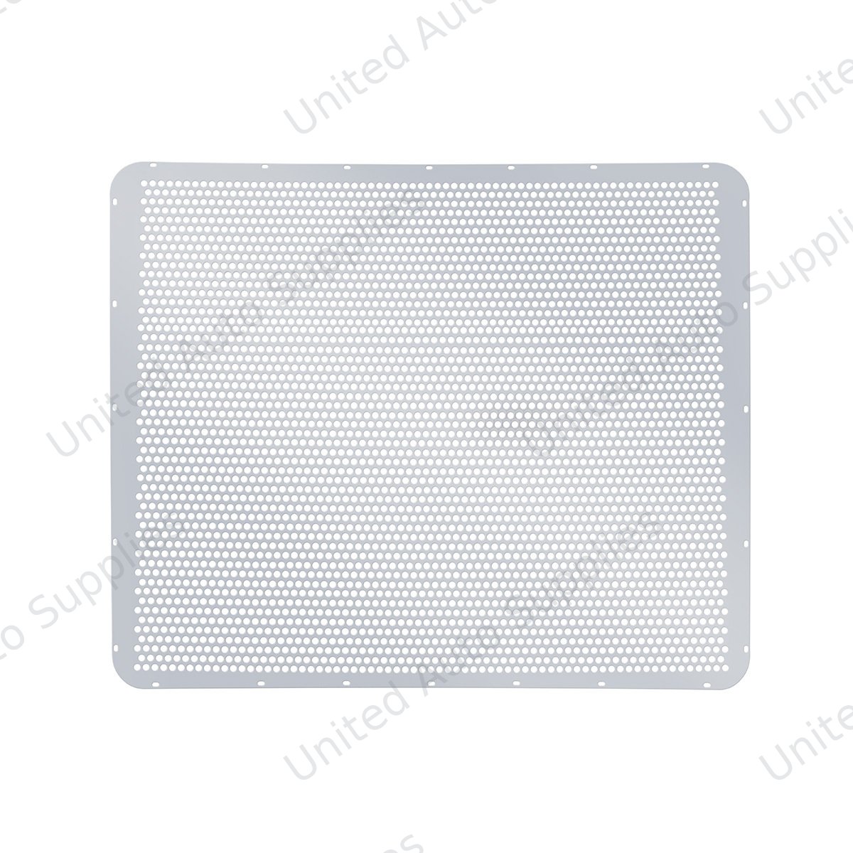 430 Stainless Grille Mesh For Peterbilt 379 With Extended Hood - Alternating Round Holes