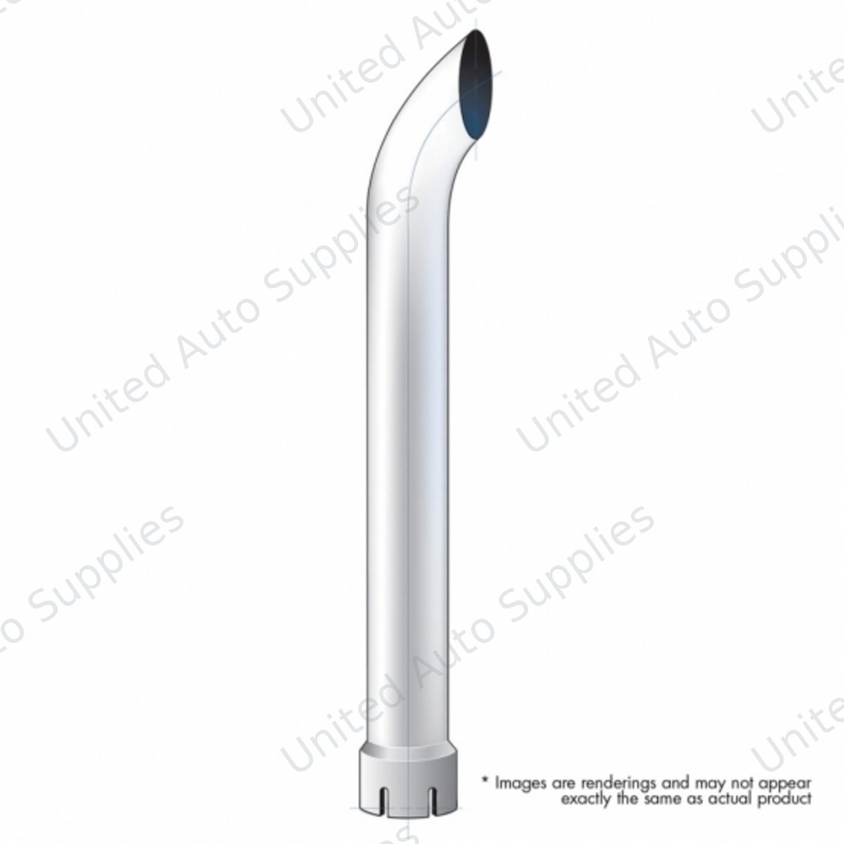 6" Curved Expanded/Slotted Bottom Exhaust - 60" L