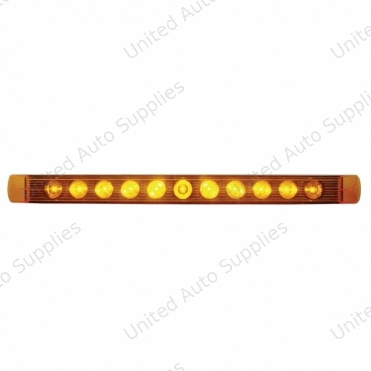 11 LED 17" Turn Signal Light Bar - Amber LED/Amber Lens (Bulk)
