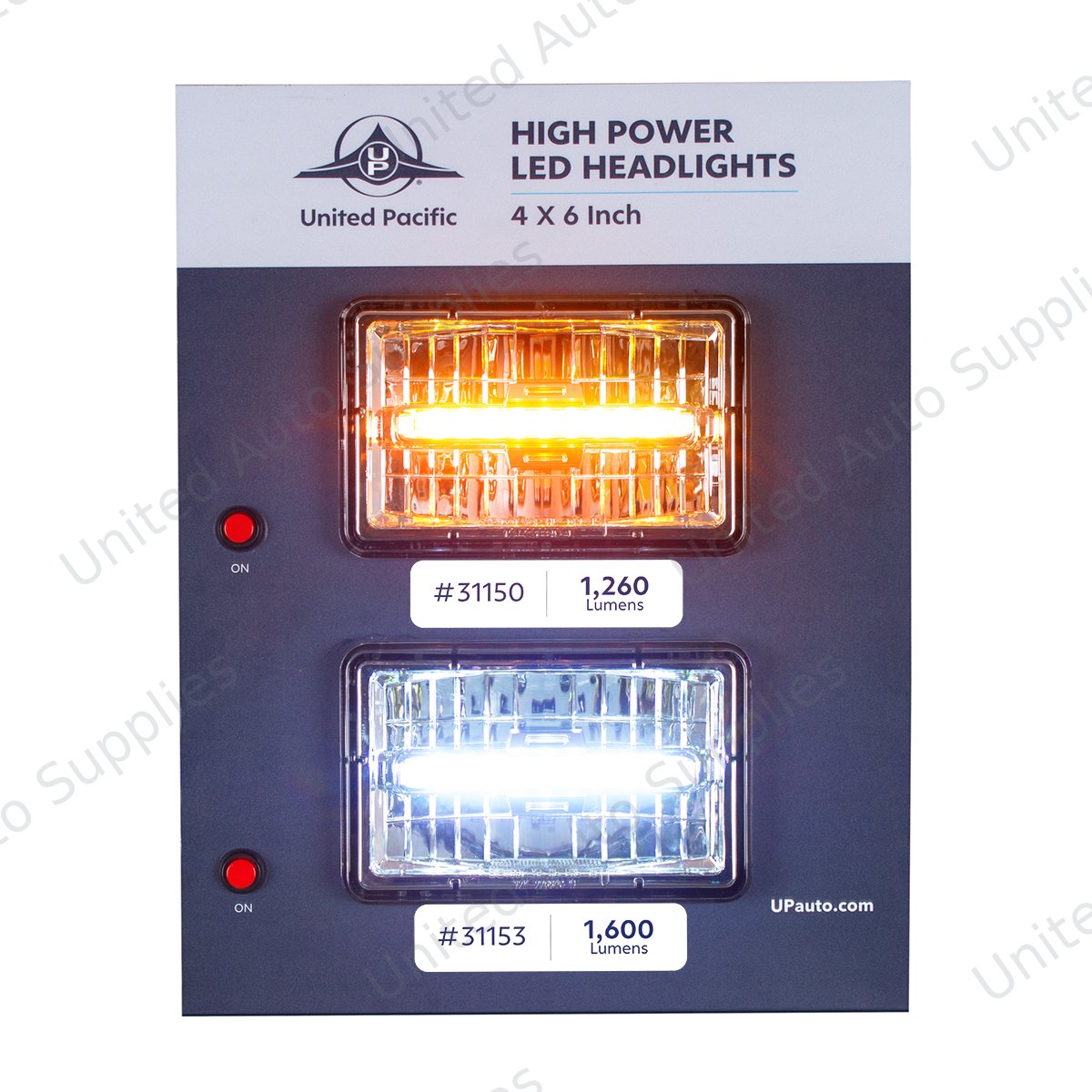 Display For 4" X 6" Lights - High/Low Beam
