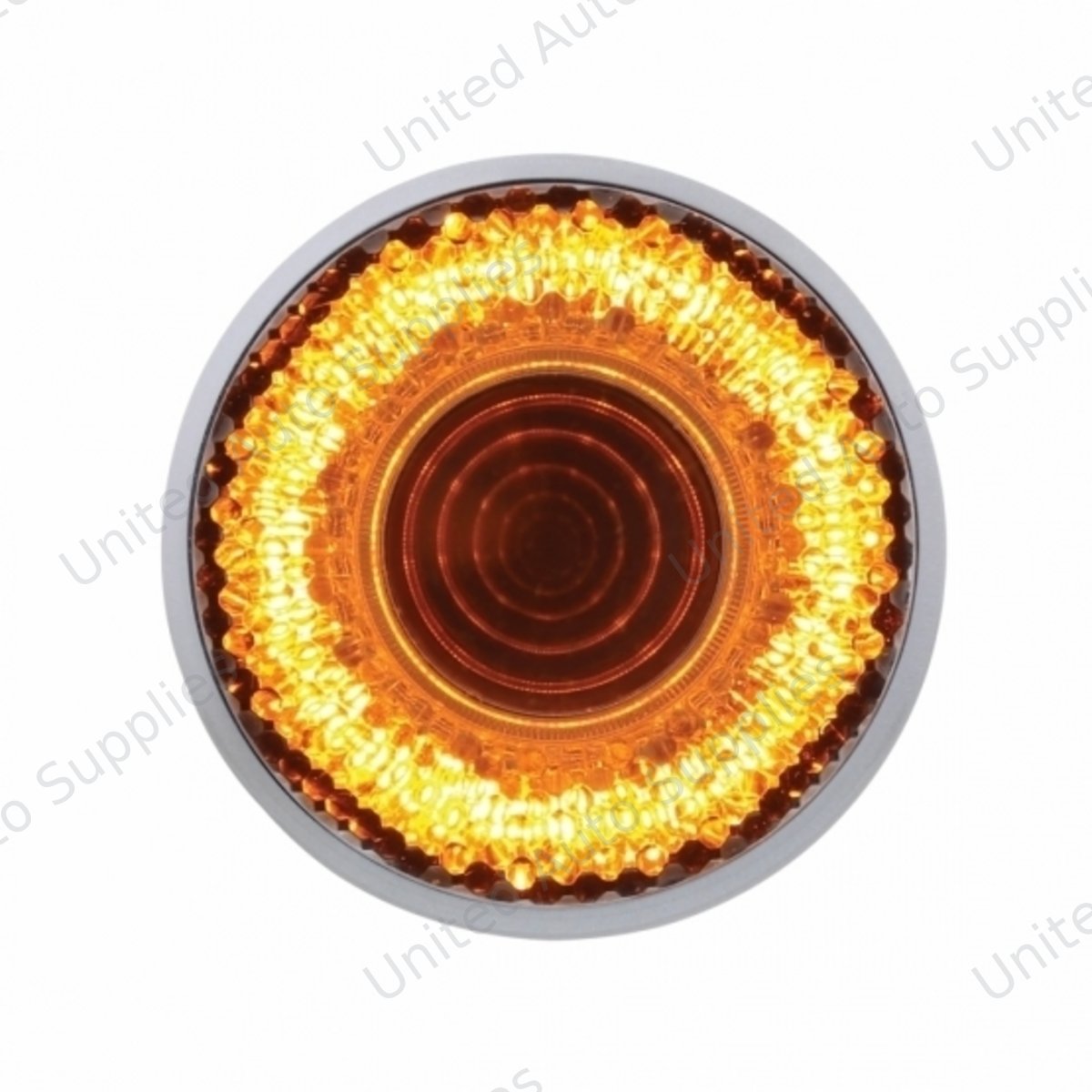 Mirage 9 LED 2" Round Clearance/Marker Light - Amber LED/Clear Lens
