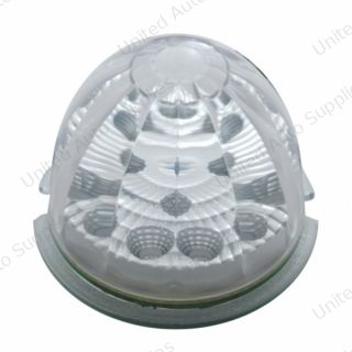17 LED Reflector Watermelon Maze Cab Light - Red LED/Clear Lens