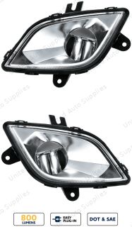 High Power LED Silver Fog Light For 2018-2024 Freightliner Cascadia-Driver and Passenger (2pcs)