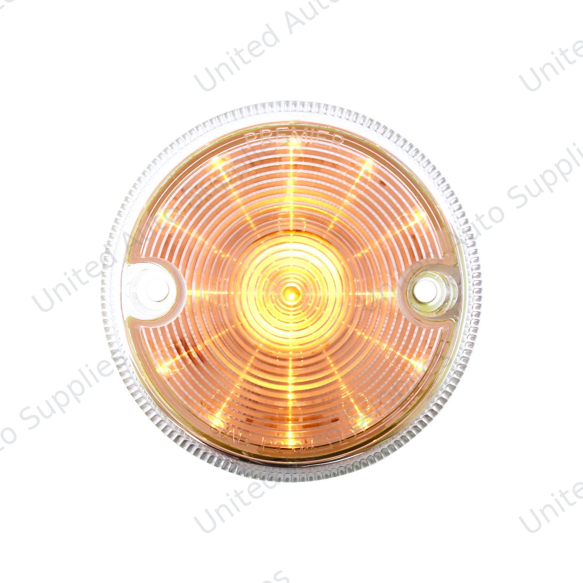 15 LED 3" Series 1 Light Only For Double Face Light Housing - Amber LED/Clear Lens
