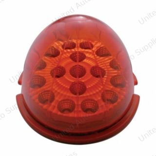 17 LED Watermelon Reflector Cab Light - Red LED/Red Lens