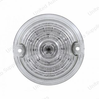 21 LED 3-1/4" Signal Light For Harley Motorcycle With 1156 Plug - Red LED/Clear Lens