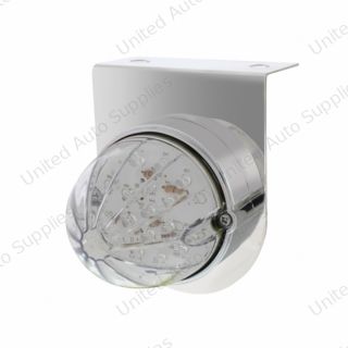 Stainless Light Bracket With 19 LED Bullet Style Grakon 1000 Light - Amber LED/Clear Lens