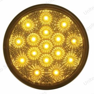 16 LED 4" Reflector Turn Signal Light - Amber LED/Amber Lens