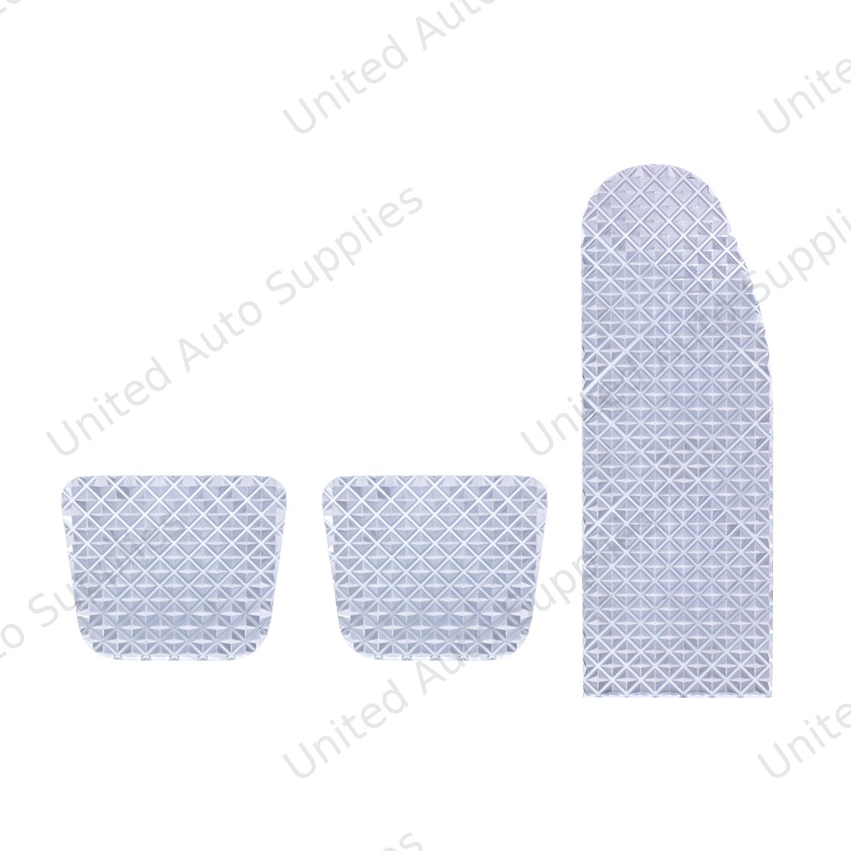 Chrome Billet Aluminum Diamond Pedal Set For 2014+ Peterbilt 567/579/587/589
