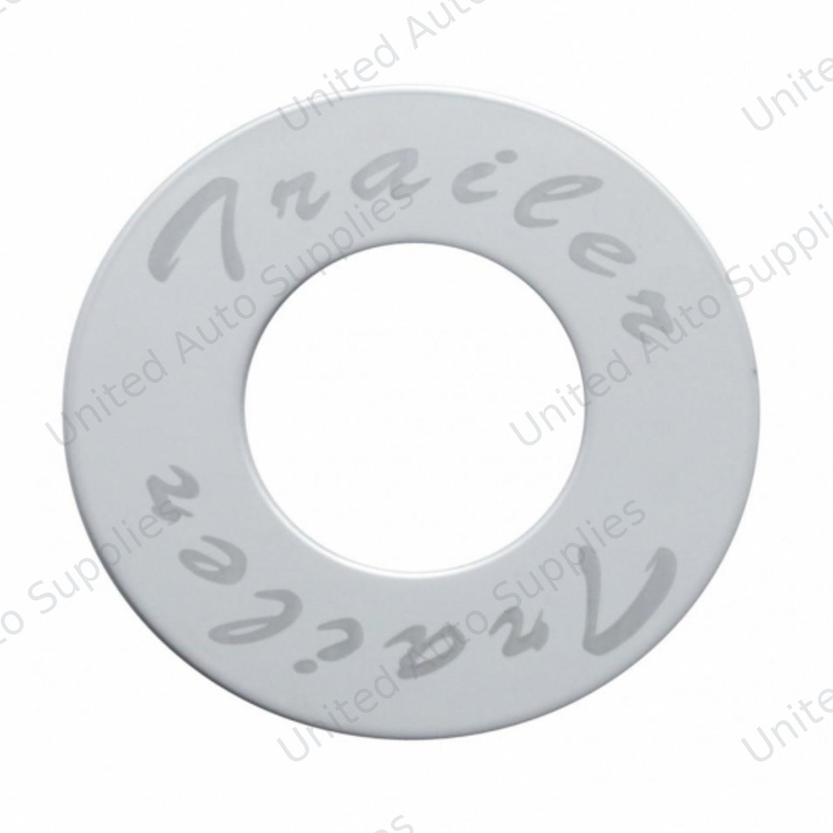 "Trailer" Stainless Deluxe Air Valve Knob Plaque Only