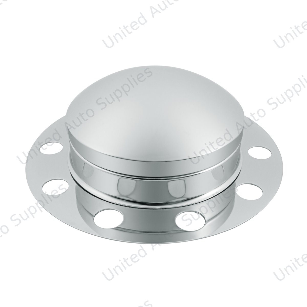 Chrome Dome Front Axle Cover 3PC Kit For Steel/Aluminum Wheel