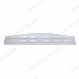 3" X 18" Chrome Louvered Bottom Mud Flap Plate - Bolt Thru