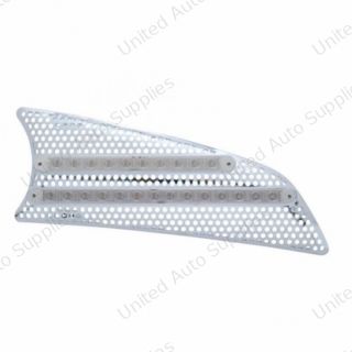 2007+ Kenworth T660 LED Air Intake (Passenger) - Red LED/Clear Lens