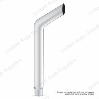 8" Bull Reduce To 5" OD Bottom Exhaust - 48" L