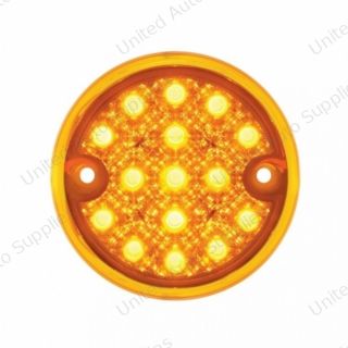 15 LED 3" Reflector Series 4 Light Only For Double Face Light Housing - Amber LED/Amber Lens (Bulk)