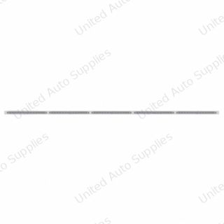 94" Stainless Steel Light Bracket With Five 23 SMD LED 17-1/4" Light Bar - Amber LED/Clear Lens