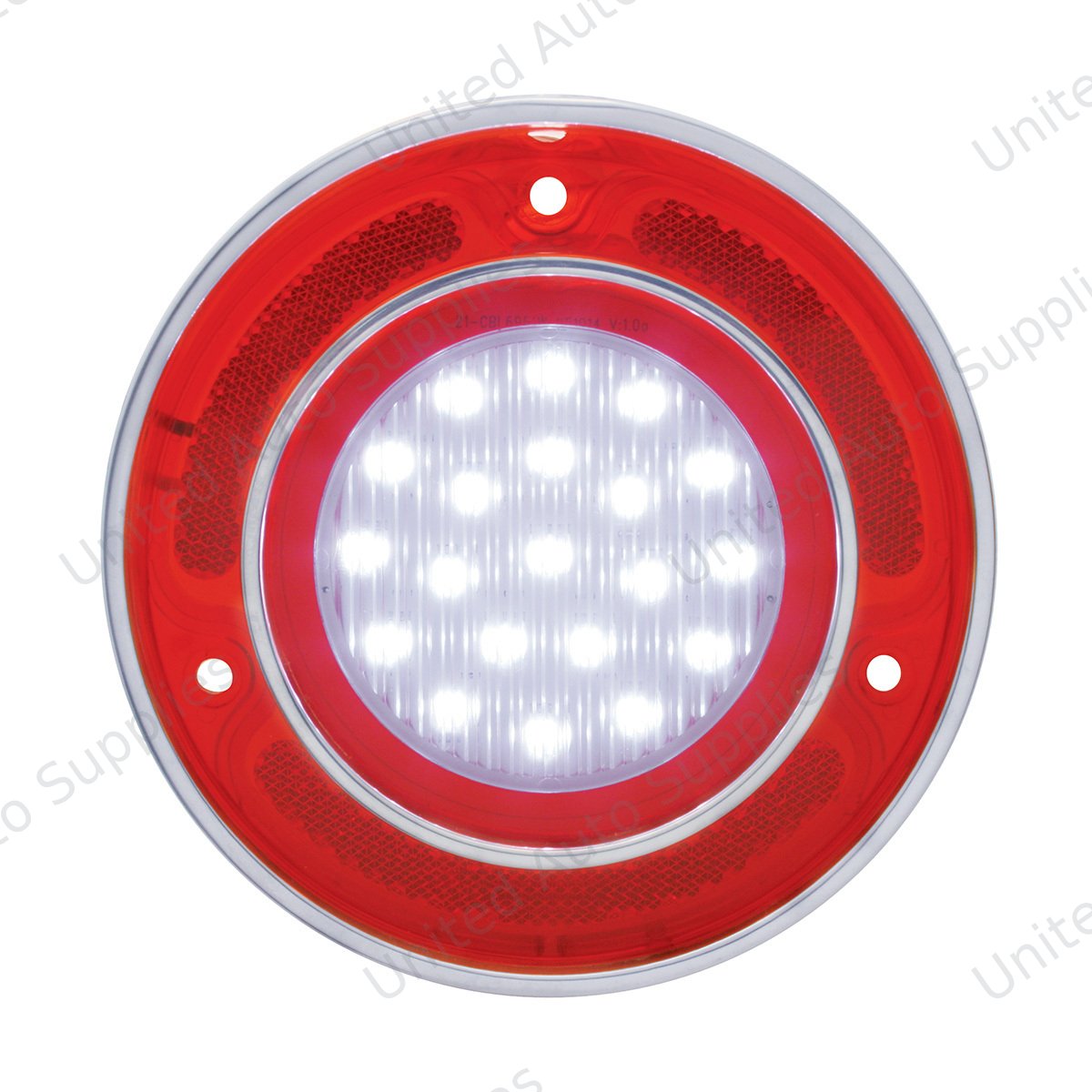 20 LED Backup Light With Stainless Steel Trim For 1968-1973 Chevrolet Corvette