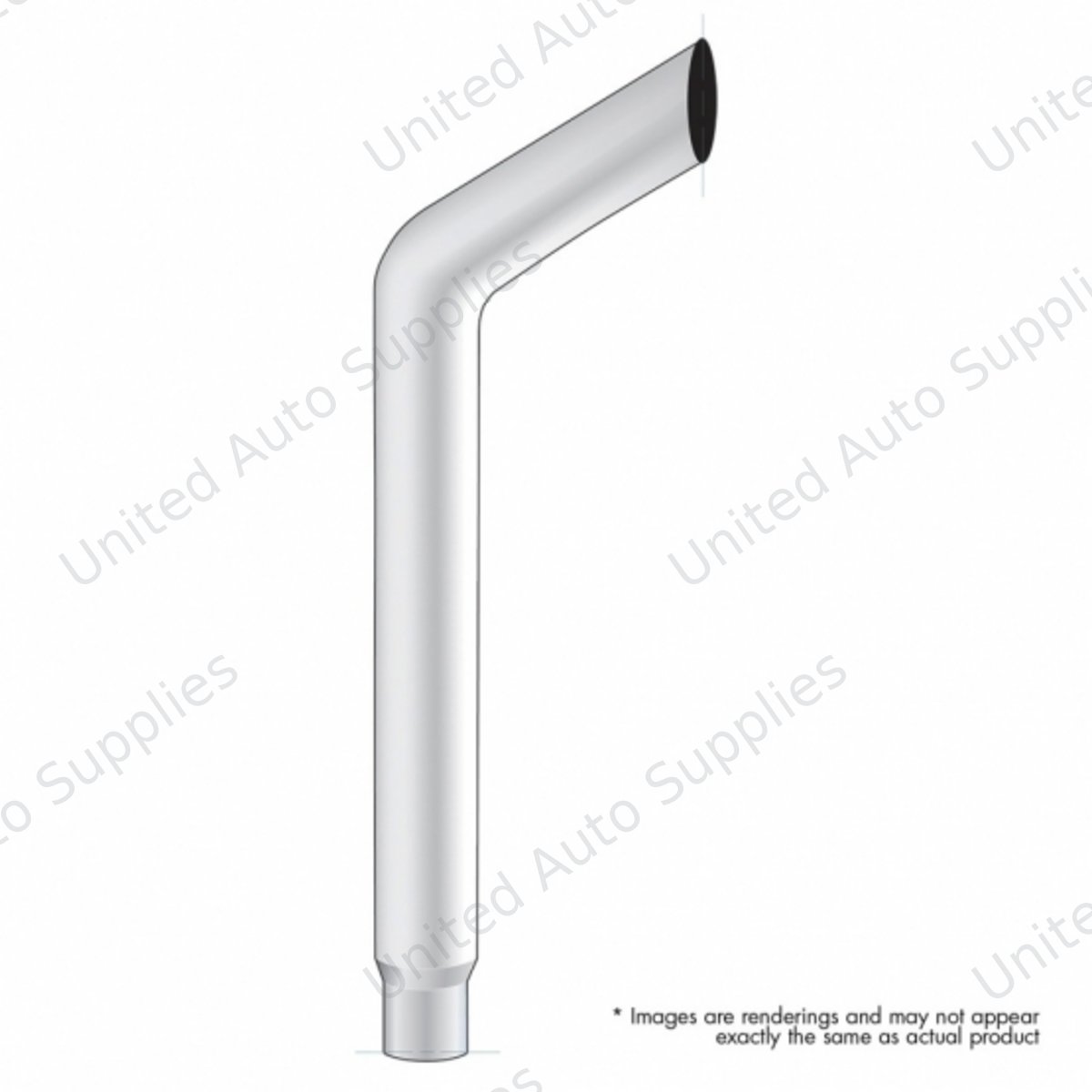 7" Bull Reduce To 5" OD Bottom Exhaust - 48" L