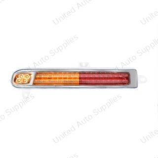 Double Fury 78 LED Turn Signal Light For 2008-2024 Peterbilt 389-Amber & Red,Driver