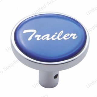 "Trailer" Long Air Valve Knob - Blue Glossy Sticker