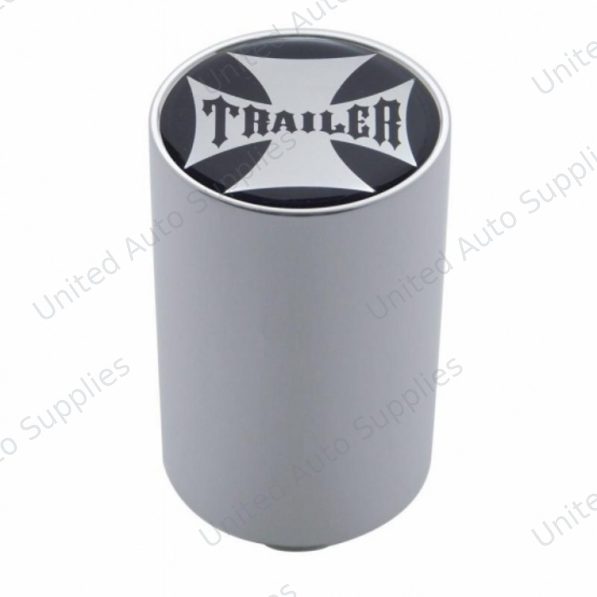 "Trailer" 3" Air Valve Knob - Black Maltese Cross Sticker