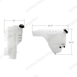 Pressurized Coolant Reservoir & Coolant Level Sensor For 2011-2015 International Prostar